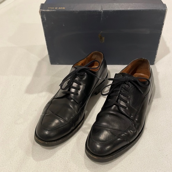Ralph Lauren Men Windfield Black 9-1/2 Vintage - Picture 1 of 11